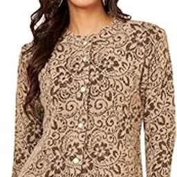 modeve Women Floral Print Round Neck Sweater for Winter||Winterwear||-picture-48