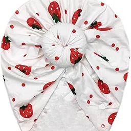 RedChimes Premium Soft Fabric Baby Head Wrap Super Stretchable Headband Hair Accessories For Baby Toddlers Pack of 1 (White Style-2)-picture-18