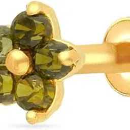 malabar gold & diamonds Yellow Gold Nose Pin for Women 22 k | 22k BIS Hallmark (916) Nose Stud for Women and Girls with Piercing-picture-33