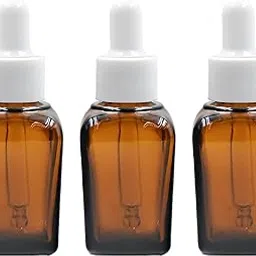 20ML Amber Square Empty Glass Bottle | Glass Dropper | White Smooth Sleeve | Silcon White Teat | Refillable | Leak Proof For Essential Oils | DIY Perfumes | DIY serums (6)-picture-17