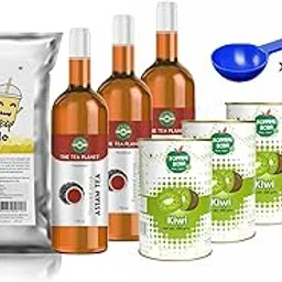 The Tea Planet Pineapple Milk Bubble Tea Starter Kits - 65 Servings(Approx.) -350ML Per Kit-image-77