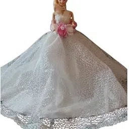 dollsy bag – Handcrafted Doll Potli Bag with Pearl Handle & Lace Border (10x8 inch) | Ideal for Bridal Functions, Weddings, Parties & Festive Gifts (White)-picture-41