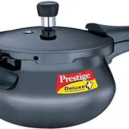 Prestige Deluxe Plus Hard Anodized Aluminium Junior Handi Pressure Cooker, 5 L Outer Lid Pressure Cooker - Black, 5 Liter-picture-17