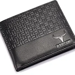 maweshi Genuine Leather Wallet for Men | Bi-Fold RFID Blocking Wallet Handcrafted I Multiple Credit/Debit Card Slots… (Classic, Black)-picture-14