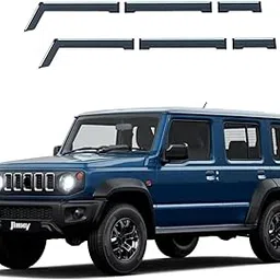 Unbreakable Silverline Door Visor/Rain Visor Suitable for Maruti Jimny (2023-Present) (Set of 6pc)-picture-26