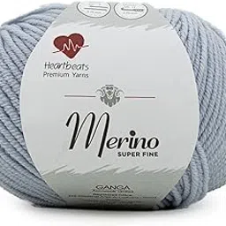 heartbeats Merino Superfine,is 100% Pure New Wool Mark Certified. Oekotex Class 1 Certified. Pack of 2 Balls-50Gm Each. Shade No-Msf26, Blue-picture-20