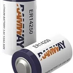 MICROUSB Compatible with Ramway ER14250 1/2 AA 3.6V 1200mAh High Capacity Lithium Battery (Pack of 2)-image-45