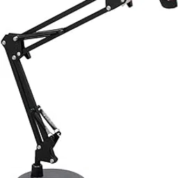 kh Karaoke Desktop Telescopic Phone Stand Adjustable Height Weighted Base Universal Phone Clip Flexible 360 Rotation Black for Broadcasting, Streaming Video, Photo Shoot, Singing-picture-25