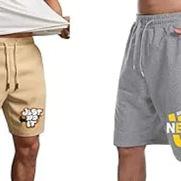 ads clothing Men's Cotton Blend Casual Comfort Grey Beige Shorts Activewear-picture-13