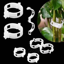 Beeya Gardening® 30 Pieces of Plant Support Garden Clip Trellis Clips for Vine |Money Plant Potatoe Plant Climbers | Plant Support Clips-picture-20