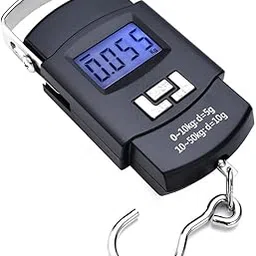 Mavaa Digital Luggage Scale 110lb/50kg – Portable Hanging Suitcase Weight Scale with Hook & Backlit LCD for Travel & Fishing – Pocket Size, Comfortable Handle, 2 AAA Batteries Included-image-12