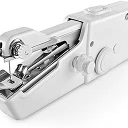 Portable Handheld Sewing Machine, Mini Manual Stitch Tool, White Compact Design, 21 x 6.5 x 3.5 cm, Quick Repair for Fabric and Clothes-picture-14