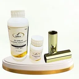 SS Spray Coating Solution with Hardener | Light Yellow Gold(Code 4032) | 4K PVD Mirror Glass Finish | 900ml + 100ml | High Gloss Metal / Steel Coating for SS, 9:1 Ratio – Made in India-picture-25