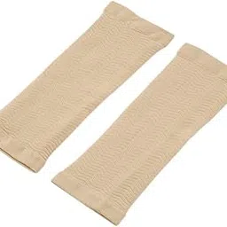 3nh 1Pair Thin Forearms Hands Shaper Burn Fat Belt Compression Arm Slimming Sleeve (Beige) | Pack of 2pcs-picture-28