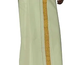 prakasam cotton Jari Border Welcro Pocket dhoties for mens- 2inch Jaro border Readymade dhoties for mens-picture-29
