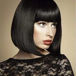 Full Head Short Hair Wig for Girls/Women In Very Fine Quality in Natural Black Color-image-69