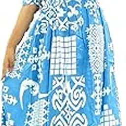 bombay speed Rayon Printed Midi Dress, Half Sleeves, Ethnic Pattern, Traditional Indian Design-picture-24