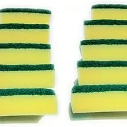 Scrub pad, sponge scrub like 2in1 use vessel cleaning for good Two in one scrub pad Thick sponge backing for gentle, convenient scratch proof cleaning Nylon scrub pad on the reverse side for cleaning stubborn stains Special adhesive for a long lasting sponge and scrub bond (Set of 10)-picture-18