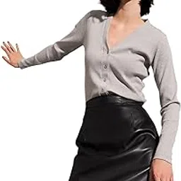 sassafras Grey Rib Front Open Cardigan Top-picture-45