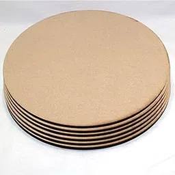 Justart 6 Piece 6 x 6 Inch Round MDF Boards for Art and Craft, Wood Round MDF Sheets for Craft Work, DIY MDF-picture-27