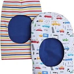 bumzee Baby Boys Cotton Reversible Monkey Cap Pack of 2-picture-51