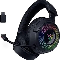 Razer Kraken V4 Wireless Gaming Headphones: 2.4GHz, Bluetooth, USB - Wide Band Microphone - 40mm Speakers - Quick Volume Adjustment - RGB Lighting in 9 Zones - For PC, Mac, PS5-picture-28