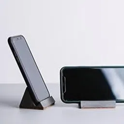 Shivaliya Collection Modern Concrete Phone and Tablet Holder for Desk | Cell Phone Stand - Stylish and Sturdy Smartphone Stand for Home or Office (Medium, Grey Colour)-picture-19