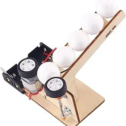 JAZZY PEARLS® DIY Electric Ball Pitching Machine Kits Science for Boys Girls Age 4+|1 Piece Electric Ball Pitching Machine Toy Kits(After Receiving The Goods, You Need to Assemble it Yourself)-image-4