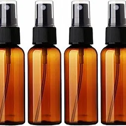 Hunky Dory 12pcs 50ml Empty Plastic Amber Refillable Fine Mist Spray Bottle for hand sanitizer,Perfume, Lotion, Oil, Travel | Costemic use-image-81
