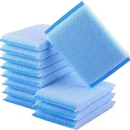 Little Life List - Form Scrub Sponge, Scrubber Pad for Cleaning Kitchen, Utensils, Vessels, Tile and Car, Multi Colour, Pack of 12-picture-10