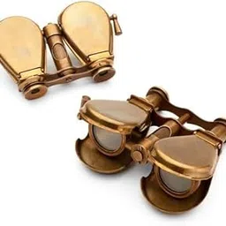 Vintage Brass Folding Binoculars | Antique Opera Glass Style Telescope | Collectible Nautical Decor Gift for Home & Office-picture-27