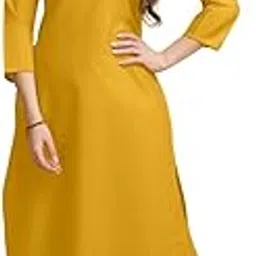 galgoto Women's Cotton Straight Kurta with Pants Set, 3/4 Sleeves, Notched Neckline-picture-35