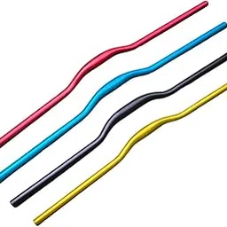 Bicycle Handlebar - Aluminum Alloy MTB Handlebar Riser Bar for Mountain Bike 760MM | Handlebars For bicycle (Multicolor) (Golden)-image-48