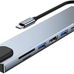 LINKKRAFT 8 in 1 USB Type-C Charging HUB Adapter with 4K HDMI, 100W PD, USB C Port, USB 3.0, RJ45 Ethernet, SD/TF Card Reader, Docking Station Compatible with MacBook Pro/Air Laptops and Other Devices-image-31