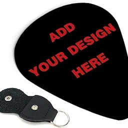 Custom Guitar Picks 6 Pcs, Personalized Add Your Image Text Light Medium Thin Unique Guitar Gift For Bass, Electric & Acoustic Guitars… (0.71mm)-image-15