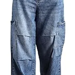 hubberholme Men Cotton Washed Loose Fit Mid-Rise Casual Jeans-picture-45