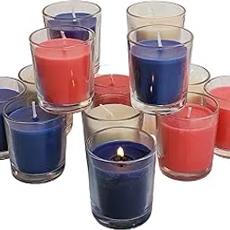 Pure Source India Votive Glass Candles, Pack of 12 (Scented - Rose, Jasmine & Lavender)-picture-14