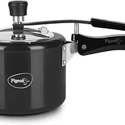 Pigeon by Stovekraft Titanium Induction Base Inner Lid Hard Anodised Aluminium Pressure Cooker, 3 litres, Black-image-14