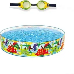 Intex ® Original 4ft Ocean Reef Snapset Pool with Swimming Goggles Inflatable Pool (Multicolor)-picture-40