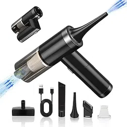 2 in 1 Air Duster - Handheld Air Vacuum Cleaner Keyboard Cleaner - Air Duster - Blower & Vacuum 52000 RPM Portable Electric Compressed Air Dusters - Cordless Air Blower for Compute/Car/House-picture-32