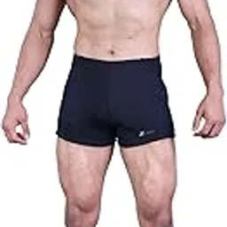 keepfit Men Black Swimming Trunks with Contrast mesh Pannel Design-picture-10