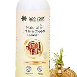 Ecoroot Brass Copper Cleaner | Natural Bioenzyme Formula | Non-Toxic Plant Based | Safe for Puja Items Diyas Kitchen Utensils Drinkware-picture-50