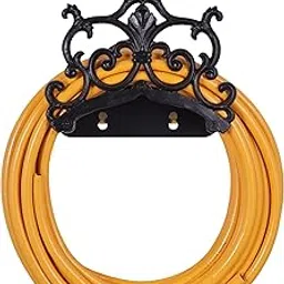 Sharpex DIY Hose Hanger | Decorative Wall Mounted Pipe Holder for Hotel, Backyard, Garden, and Indoor-Outdoor | Heavy Duty Metal Portable Hose Holder-picture-18