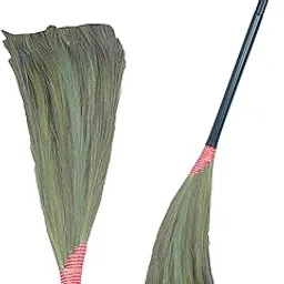UMD Natural Grass Broom with Long Handle, Medium Weight, Wide Head, Low Dust Release, Extended Reach, No Need to Bend, 2X More Durable Grass (4)-picture-13