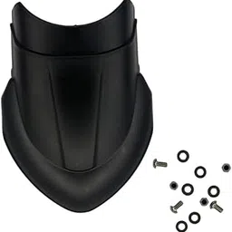 KONNEN - Front Fender | Mudguard Extender | Mud Flaps for H-onda H'ness CB350/CB350RS (Black, Pack of 1) image 1