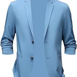 calandis ™ Suit Jacket Men Fashion Suit Blazer Men for Holidays Office Gift Blue 4XL | Mens Clothing | Suits-picture-8
