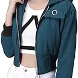 funday fashion Nylon Blend, Standard Length Womens Full Sleeve Solid Stylish Jacket-picture-47