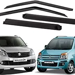 CAR SAAZ Unbreakable Door Visor for WagonR (2006-2010)(Set of 4Pcs)-picture-12