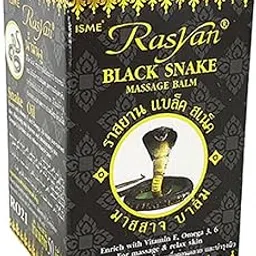 HANI PO™ ISME RASYAN THAI BALM COLLECTION THAILAND PRODUCT (THAI BLACK SNAKE MASSAGE BALM 50G PACK OF 1)Pain relief balm | Oil for elder women | Men Pain relief balm for adult | Pain relief oil for women | Mens | Pain relief balm for girls | boys - Imported Products-picture-29