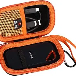 Mchoi Hard Carrying Case Fits for 1 Pack SanDisk Extreme Portable External SSD 500GB/1TB/2TB, EVA Portable Storage Case Shockproof, CASE ONLY-picture-37